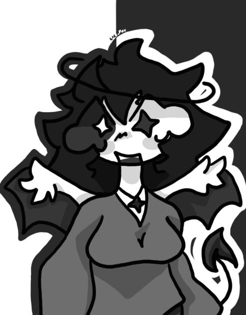 Black and white