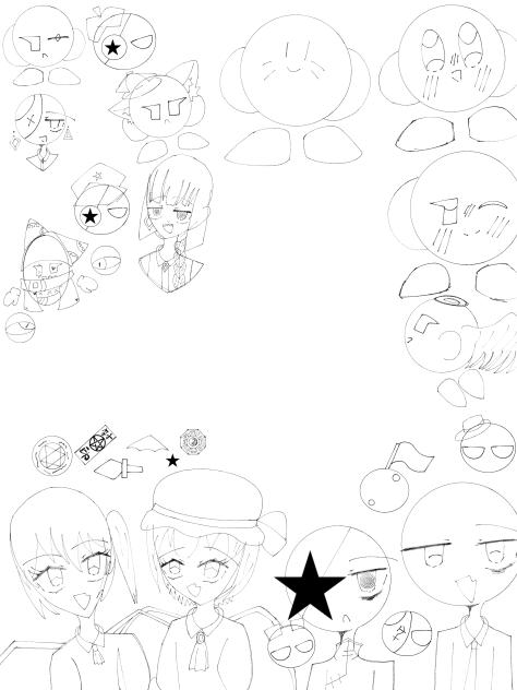 どうにか誕生日までにあげたい（線画完成）