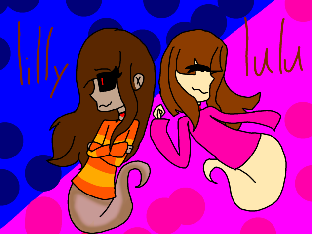 chara and frisks two kids Lilly and lulu