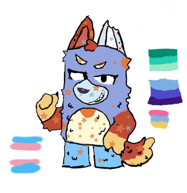 Bluey oc name is dexter