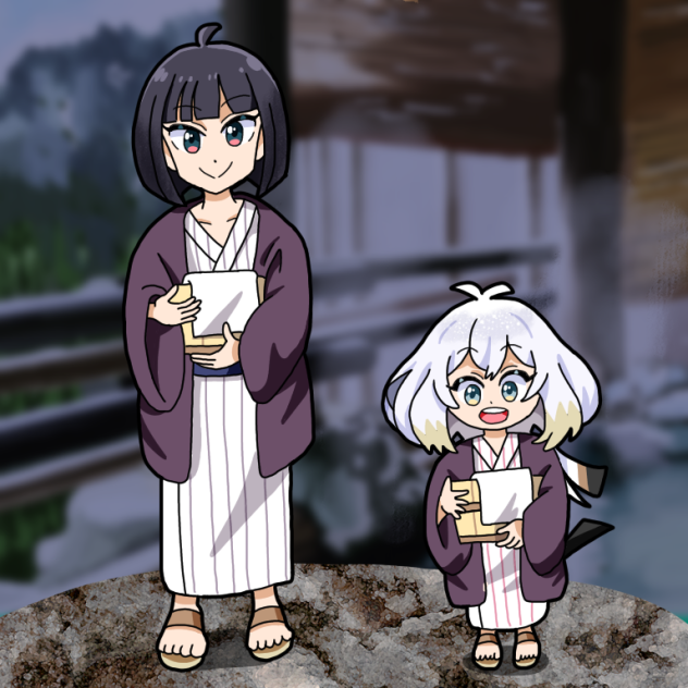 温泉エナガちゃんリメイク