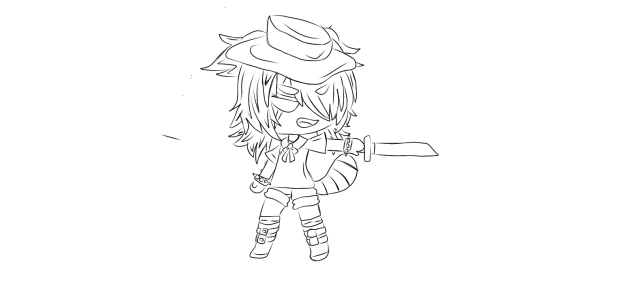 Gacha para colorear