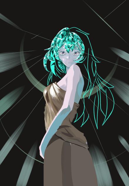Crystal Girl Color Page - WIP