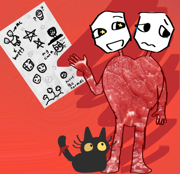 Happy and Saddy doodle!