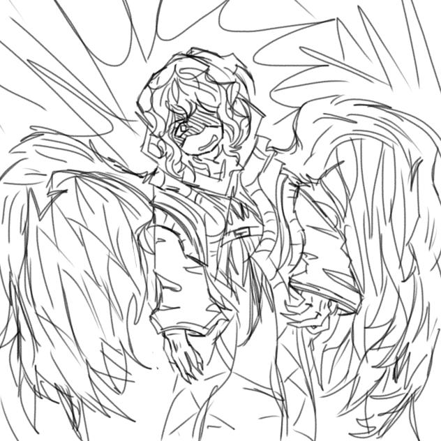Telamon drawing WIP