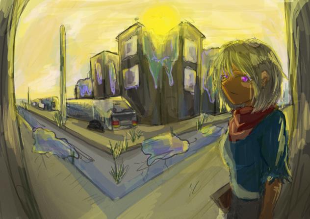 abandoned town
