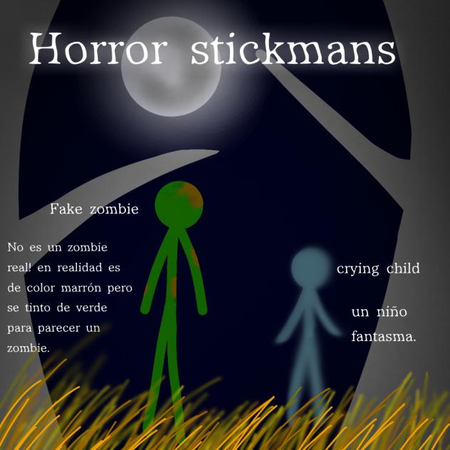 Horror stickmans -Alan Becker fan OCs