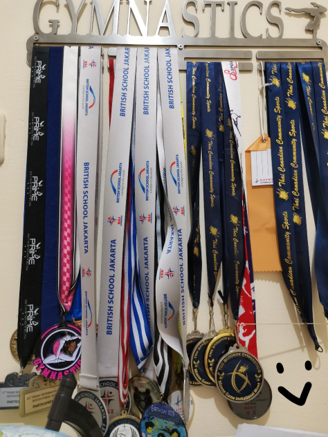 my old gymnastic competition medals