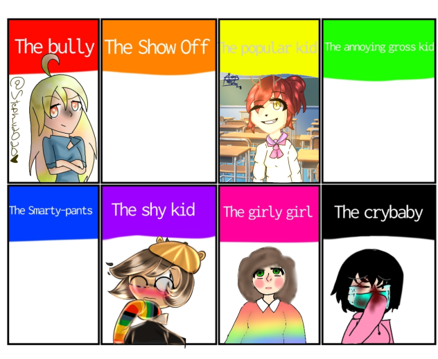 Type of people at school collab