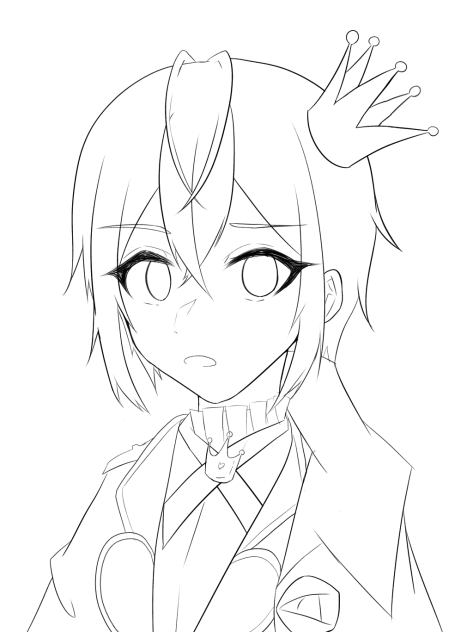 また首をはねられたいのかな　線画