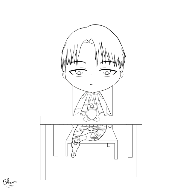 Levi Ackerman (Line art)