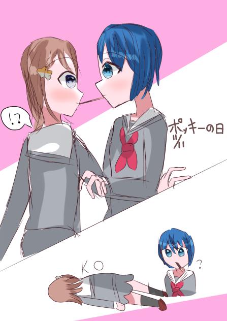 ポッキーの日（🐧×🌸⚠）