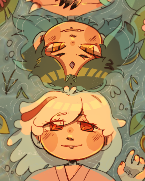 in the pond - ibisPaint