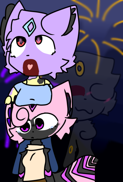 eclispe and moon(late fourth of July gif