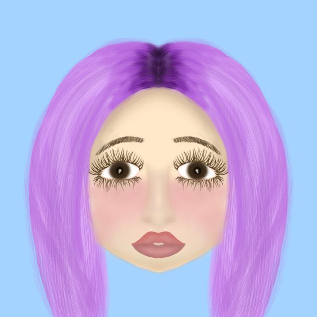 old revisit realism purple haired women