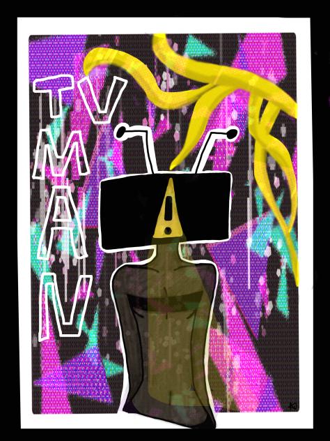 Tv man!!💜🩵💛