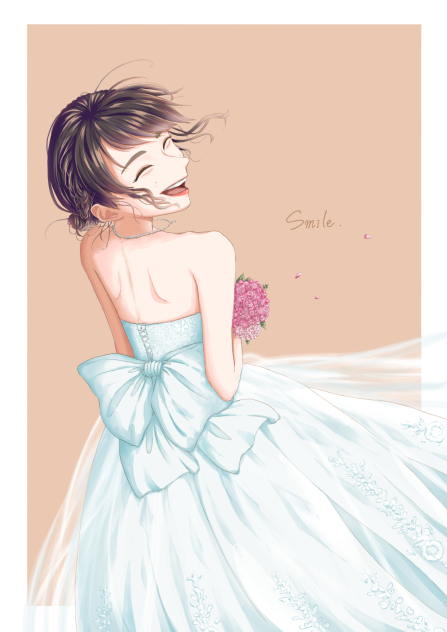 親友のお姉さんをモデルに描いてみた