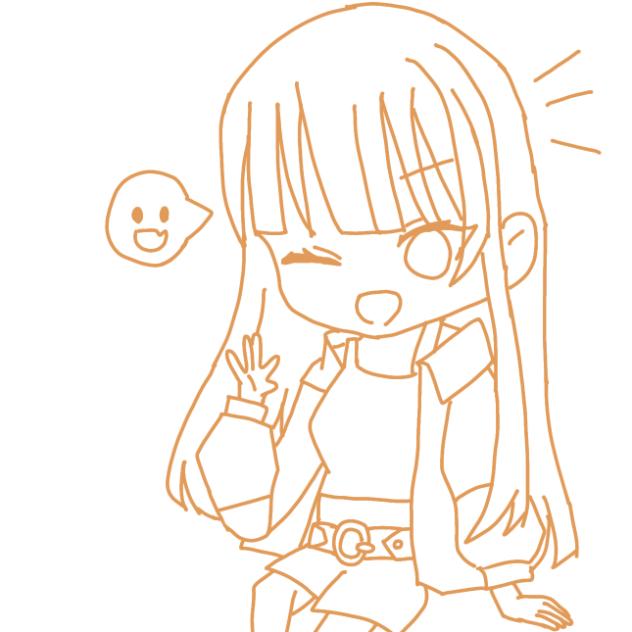 えとさん　線画