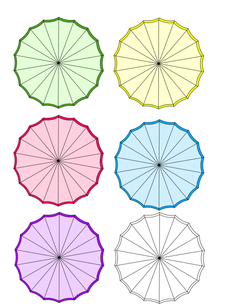 Basic color Umbrella Decoration