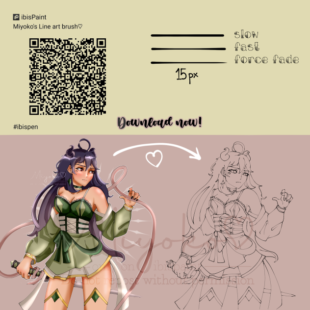 Line art brush ^^