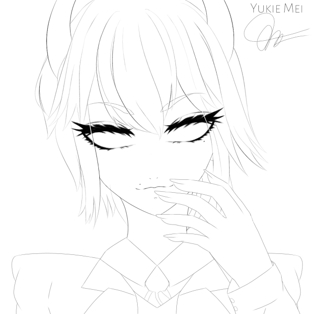Mischievous (lineart)
