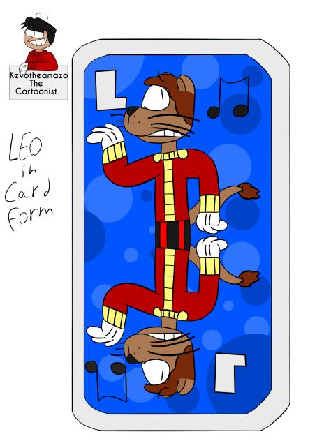 Leo playing card