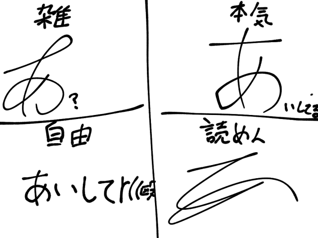 いろんな「あ」