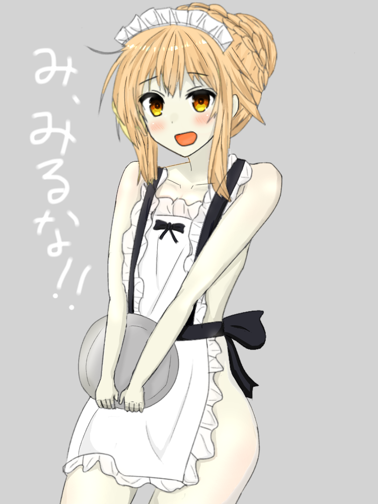 メイドオルタに裸エプロン着せてみたら Ibispaint