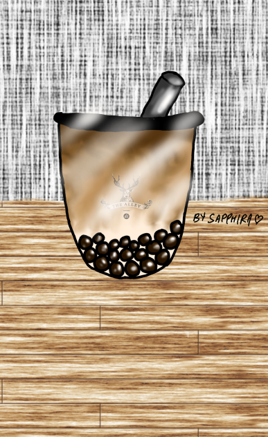 The Alley Brown Sugar Bubble Tea - ibisPaint