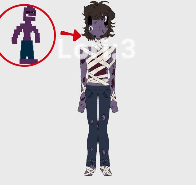 Mikol Afton(fnaf) slight gore warning