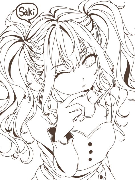 咲希　クリエイターズフェスタ塗り絵