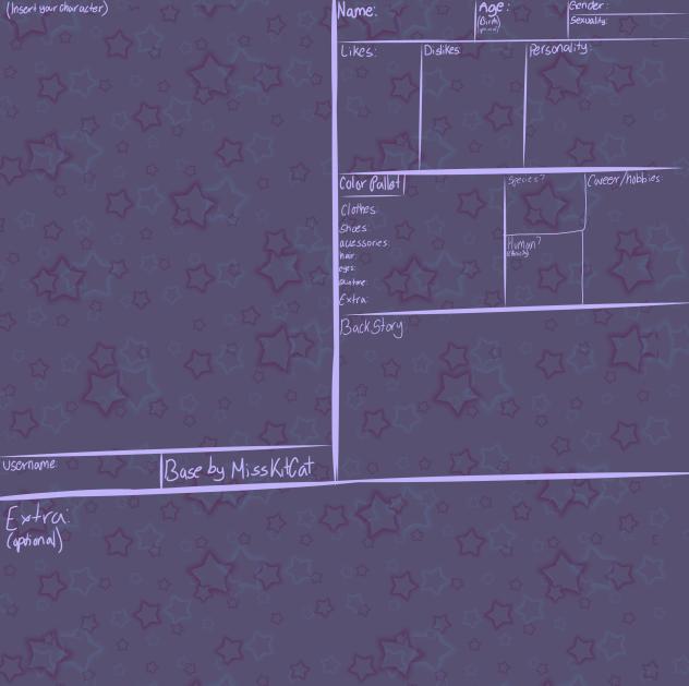 Character Sheet by MissKitCat