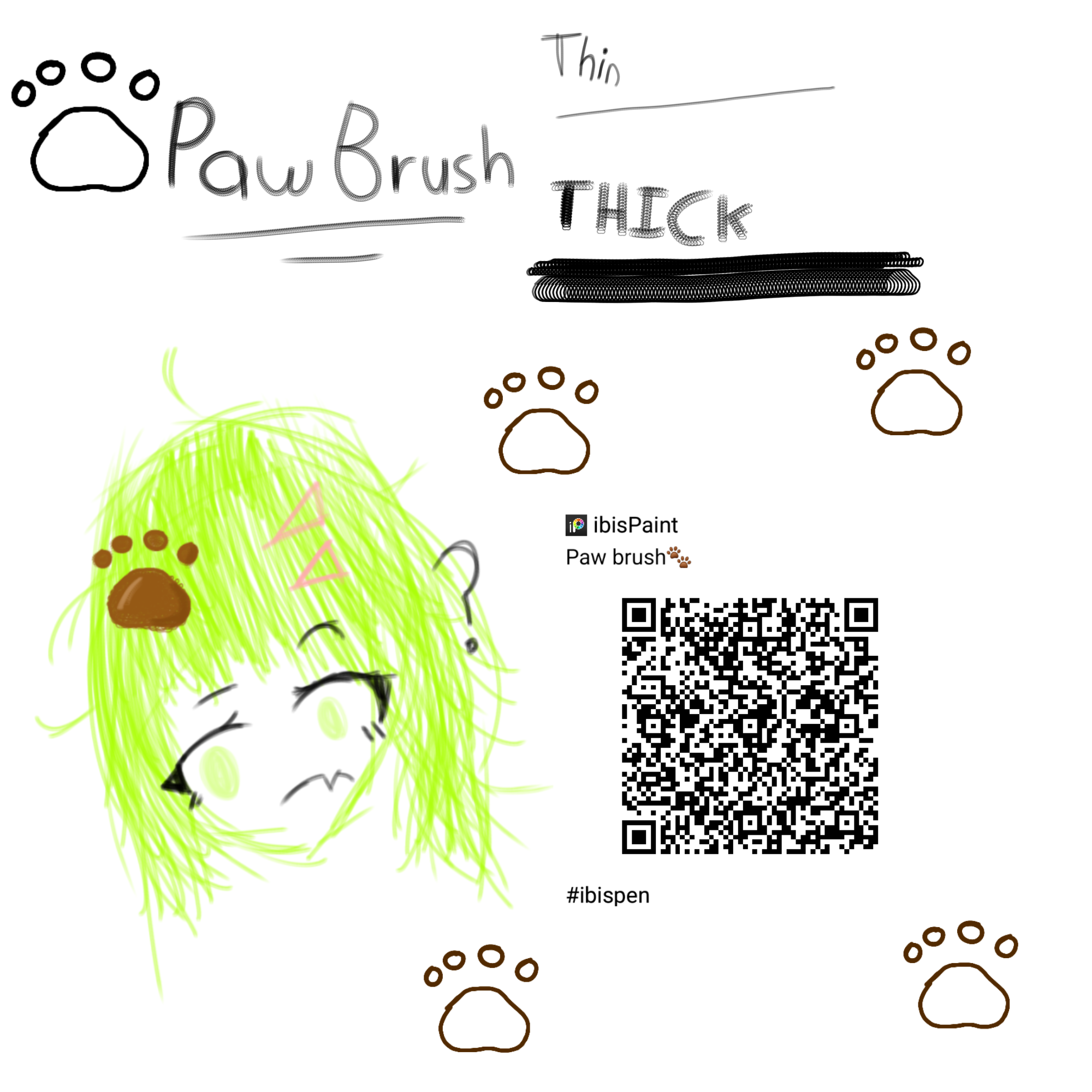 Paw brush🐾 - ibisPaint