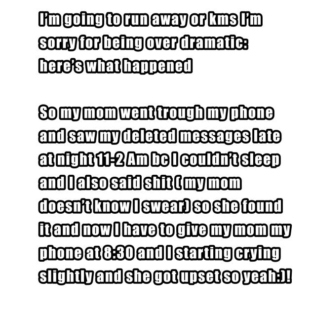 This happened like an hour ago so yeah