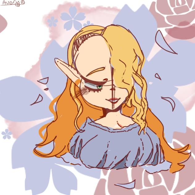 The blue lilies of elves