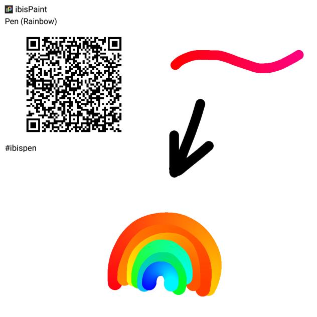 Qr Code Raimbow 🌈Pen (Rainbow) QR code🌈 - ibisPaint