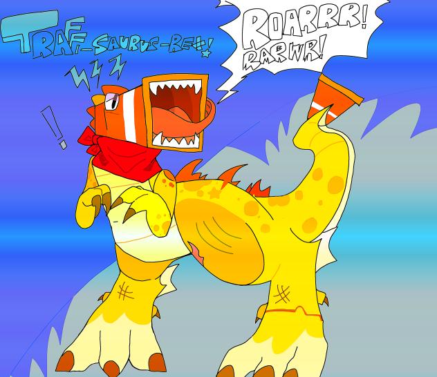 🦖Meet Traffi-Saurus-Rex!!!!🍦_