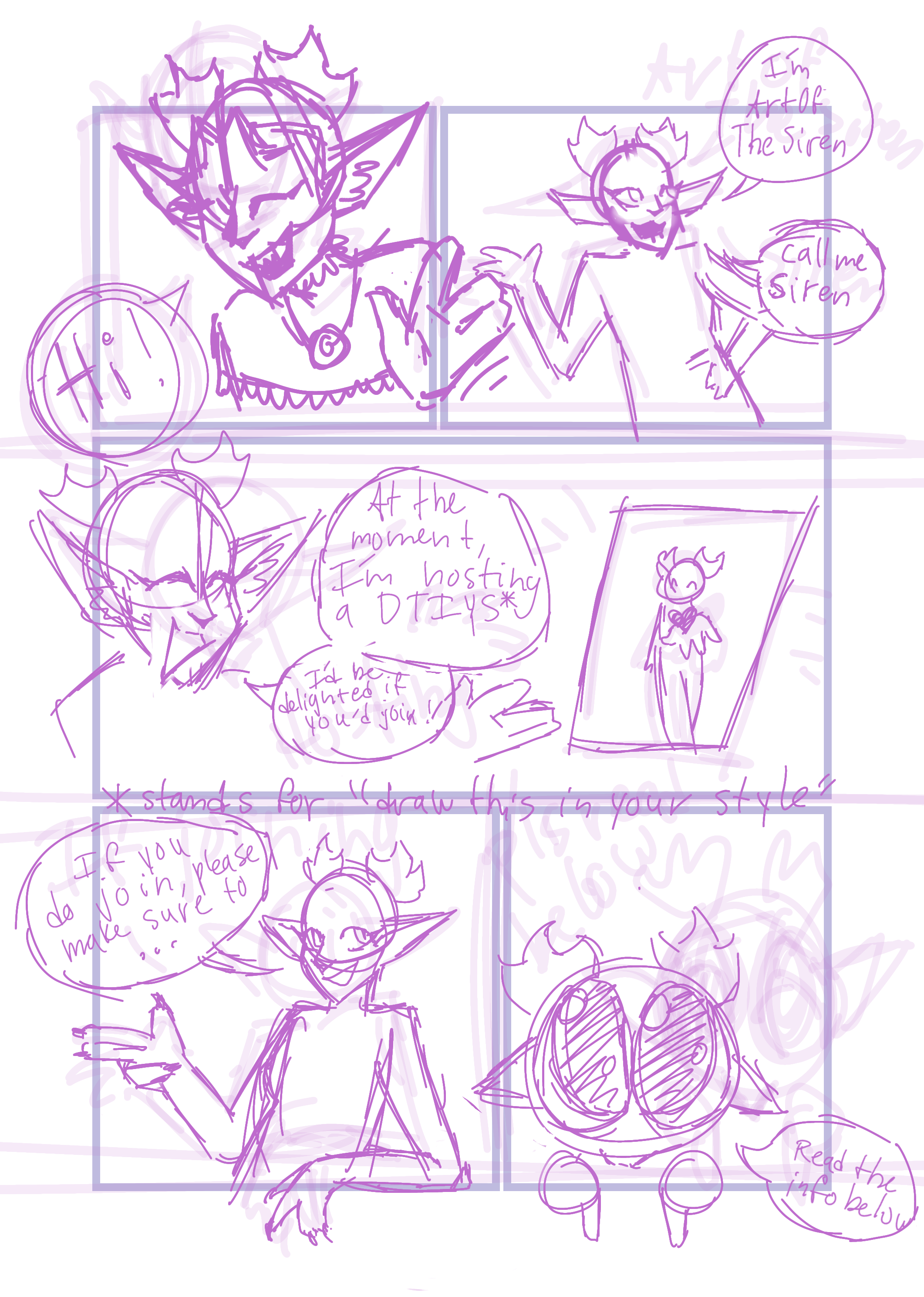 WIP comic page - ibisPaint