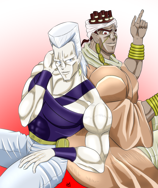 原作版  ジョジョの奇妙な冒険  第3部  アヴドゥルとポルナレフ５