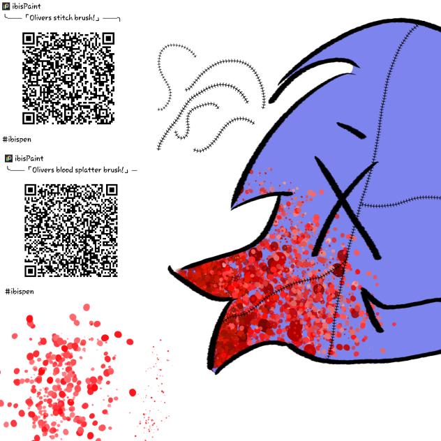 stitch and blood splatter brushes!