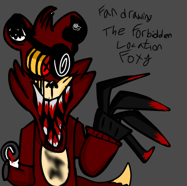 Foxy fan drawing