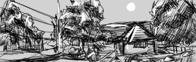 Black & White Sketches Banner