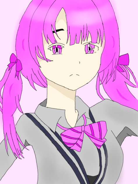 รูป anime ผู้หญิงผมสีชมพู