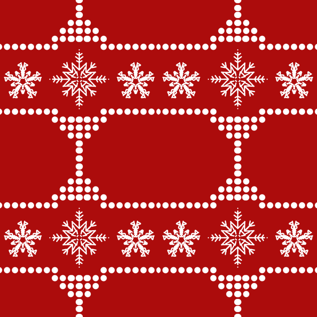 IBM1605 Christmas snow pattern b