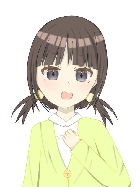 二つ結びの女の子リメイク