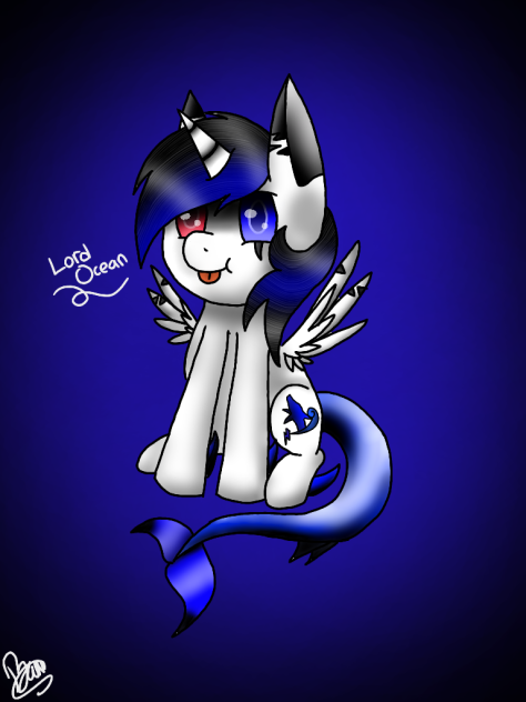 Lord Ocean chibi - SpeedPaint