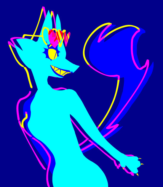 Strange Blue Wolf Woman