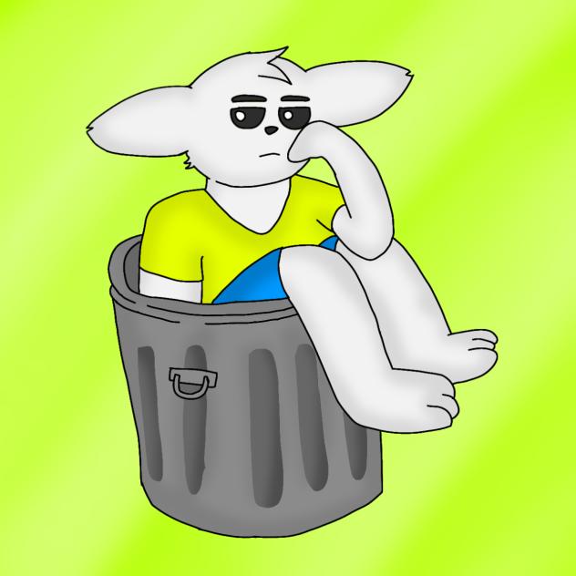 In The Trash Can
