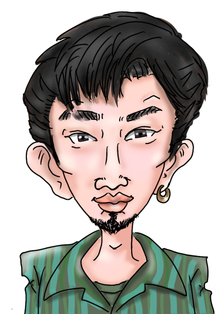 似顔絵　king gnu　新井