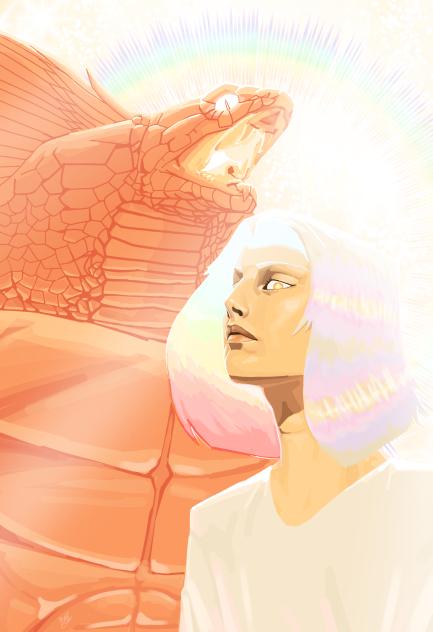 archangel Gabriel and there pet